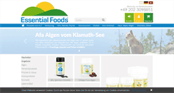 Desktop Screenshot of essential-foods.de