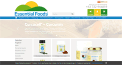 Desktop Screenshot of essential-foods.at